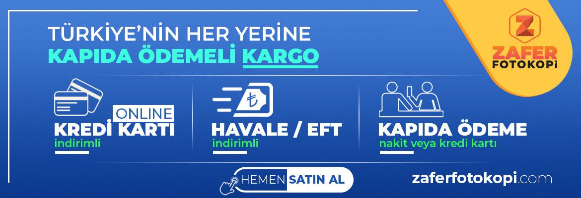 Kapıda Ödemeli. Online Ödeme ve Havale / Eft Kargo.