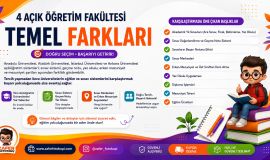 4 AÇIKÖĞRETİM FAKÜLTESİ ARASINDAKİ TEMEL FARKLAR 4 AÇIKÖĞRETİM FAKÜLTESİ ARASINDAKİ TEMEL FARKLAR
