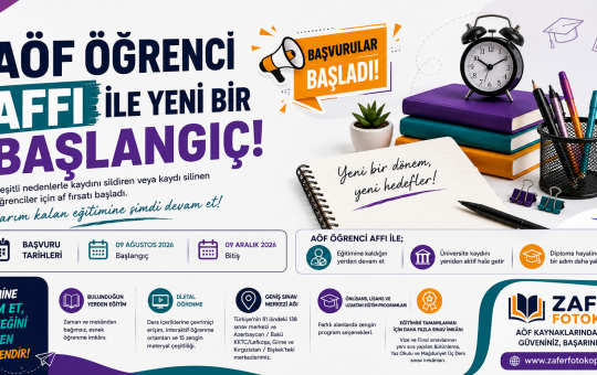 AÖF ÖĞRENCİ AFFI - ATATÜRK ÜNİVERSİTESİ ATA AÖF