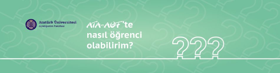 Ata Aöf ' de Nasıl Öğrenci Olabilirim